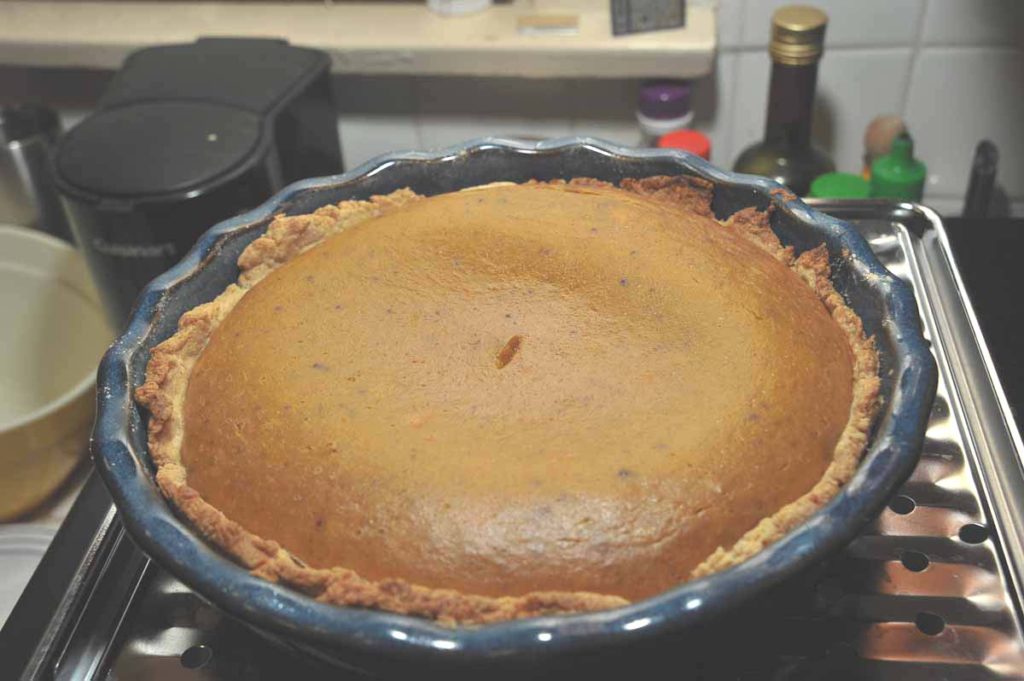 Pumpkin pie from scratch