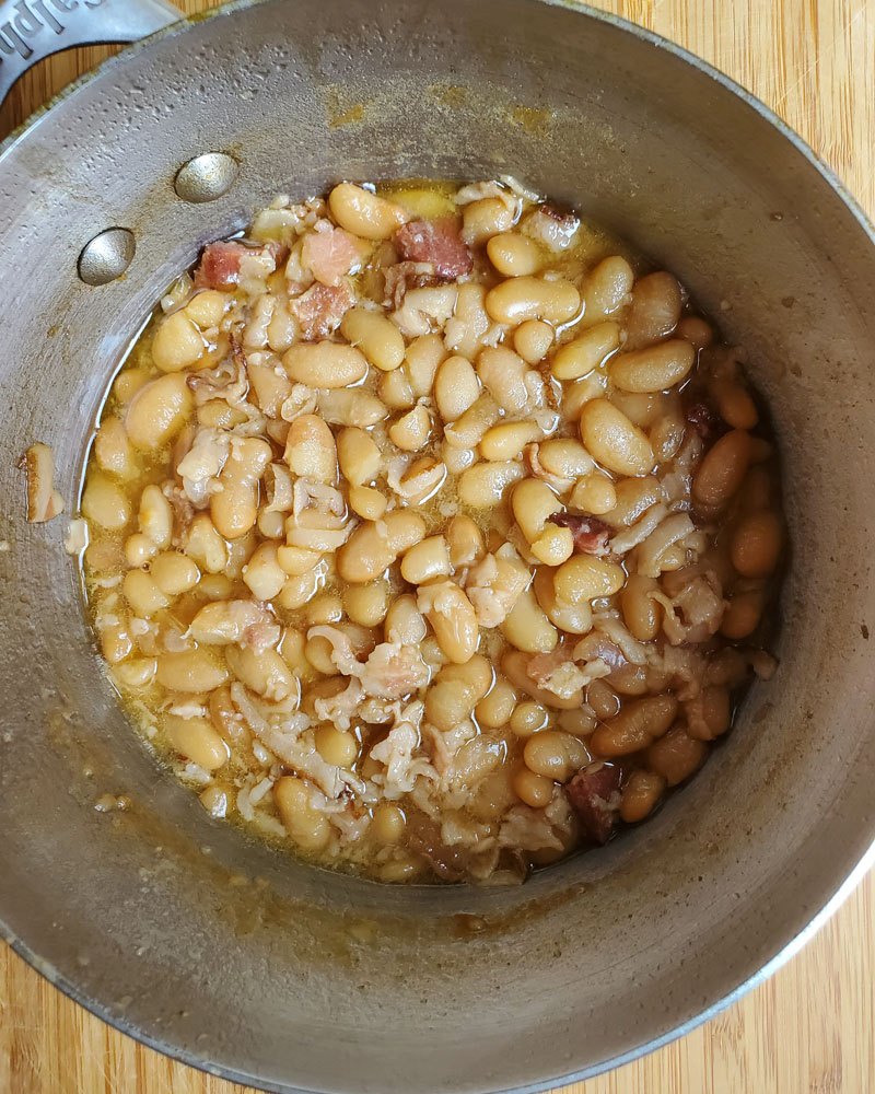 Peruano Beans with Bacon My Way. Peruano